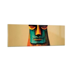 Glastavla - Bild på glas - Statylik, men ändå sympatisk - 90x30 cm