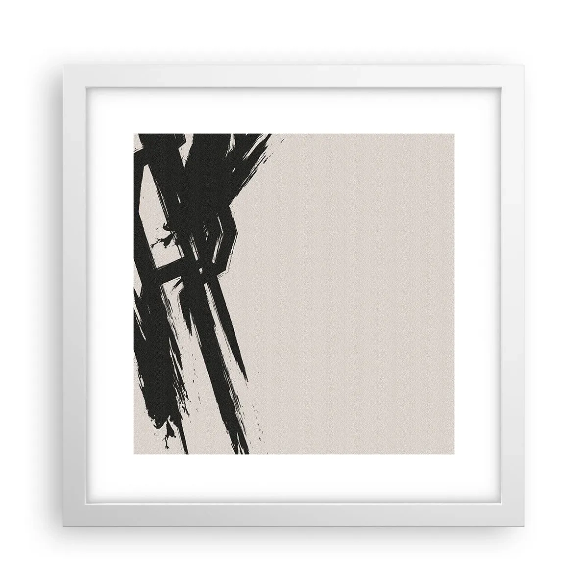 Affisch i vit ram - En ostoppbar rörelse - 30x30 cm