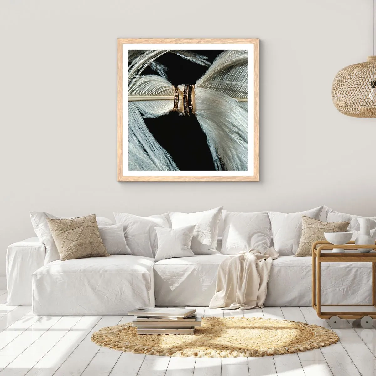 Affisch i ram av ljusek - ...och jag lämnar inte dig… - 30x30 cm