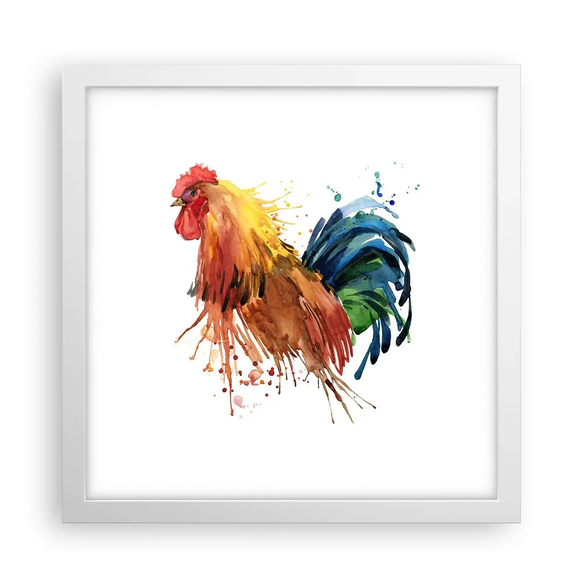 Affisch i vit ram - Kungliga kläder, kunglig stolthet - 30x30 cm