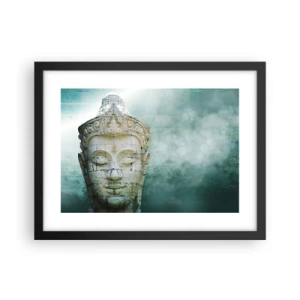 Affisch i svart ram - På jakt efter ljus - 40x30 cm