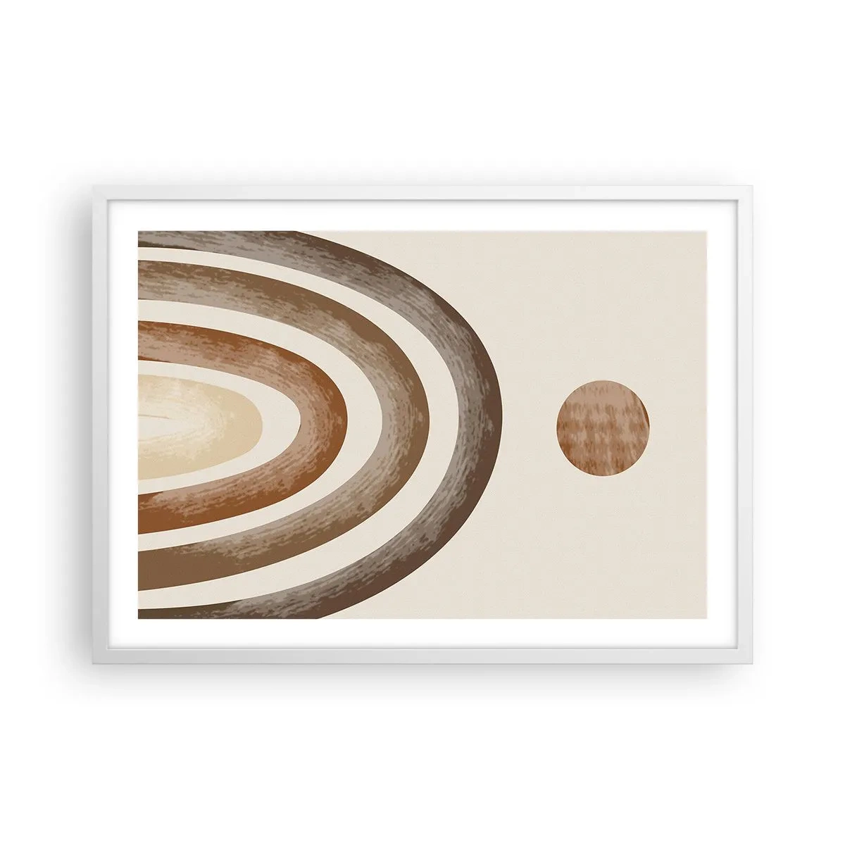 Affisch i vit ram - I den avlägsna galaxen - 70x50 cm