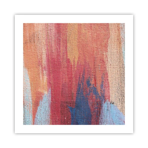 Affisch - Rinnande regnbåge - 50x50 cm