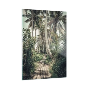 Glastavla - Bild på glas - Palmallé - 50x70 cm