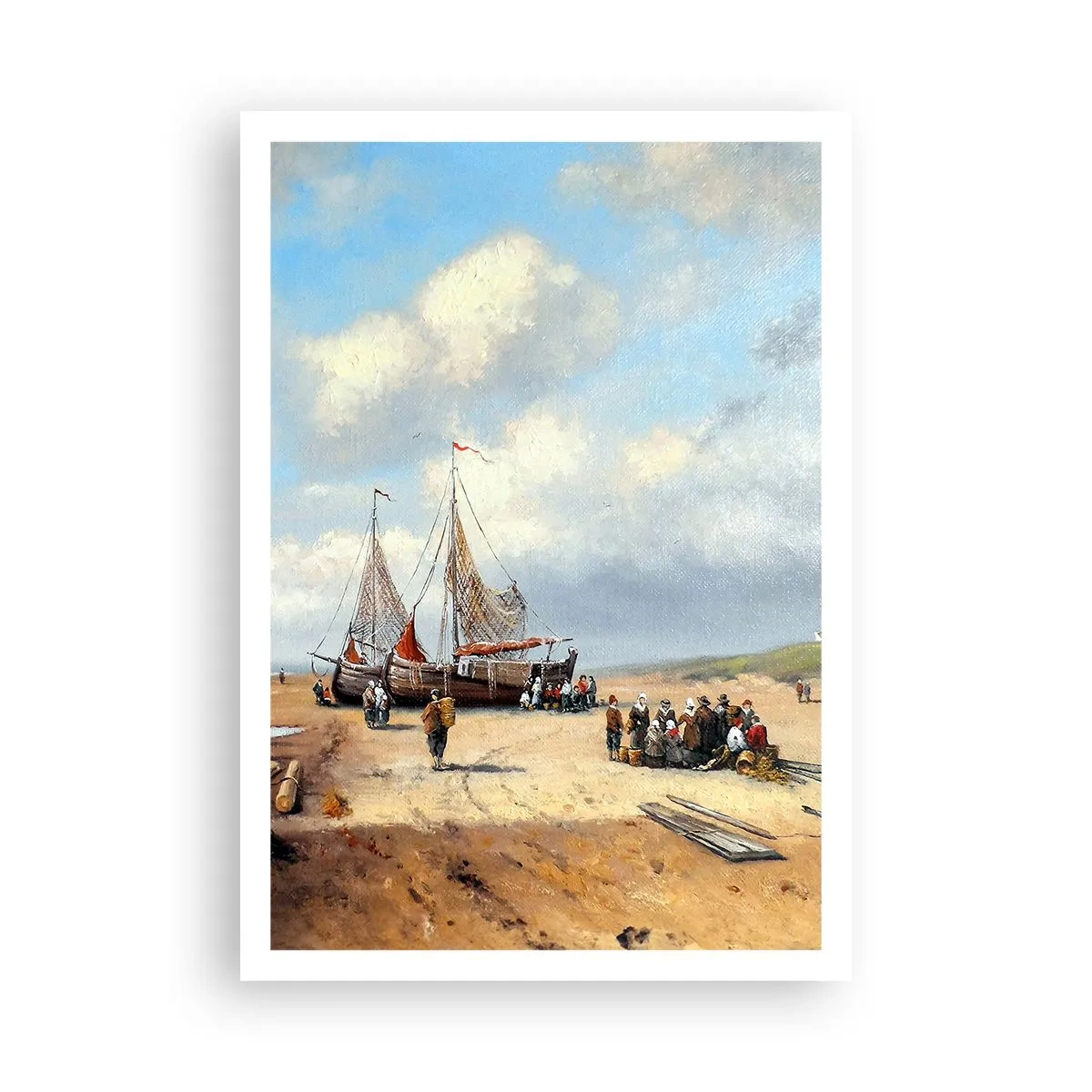 Affisch - Efter en lyckad fångst - 70x100 cm