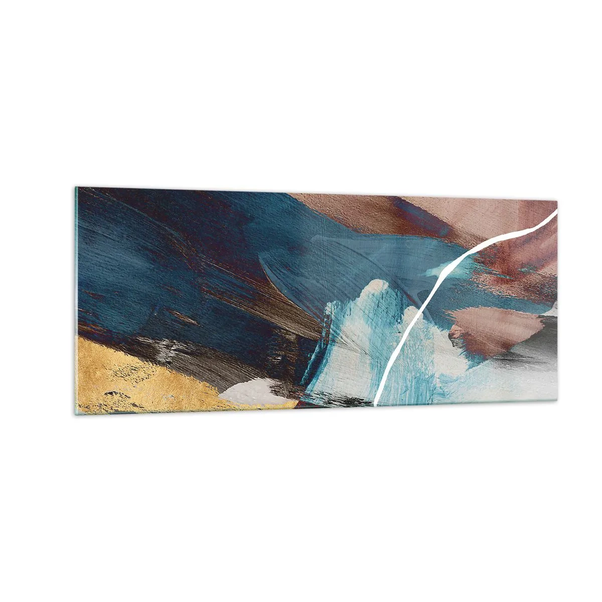Glastavla - Bild på glas - Med styrka och energi - 100x40 cm