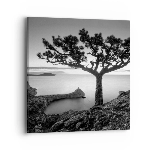 Canvastavla - Bild på duk - Ro enda fram till horisonten - 40x40 cm