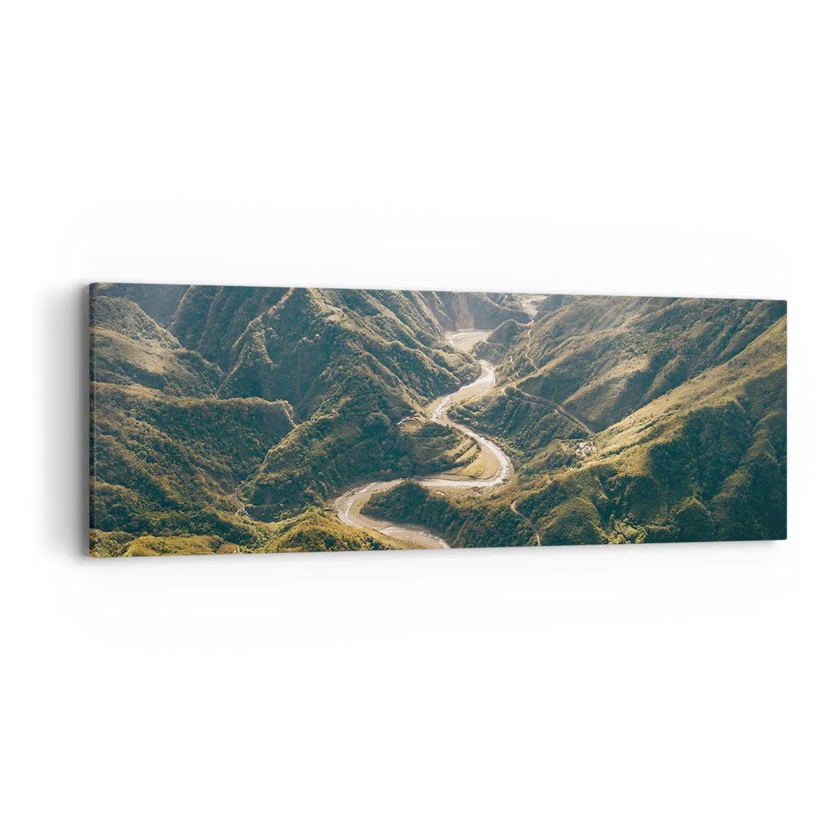 Canvastavla - Bild på duk - Direkt från fjällens hjärta - 90x30 cm