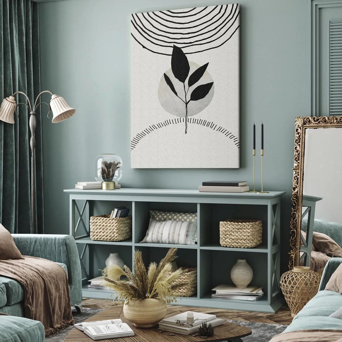 Canvastavla - Bild på duk - Komposition: naturens ritualer - 50x70 cm