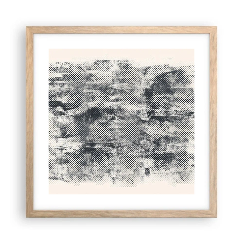 Affisch i ram av ljusek - Dimmig komposition - 40x40 cm