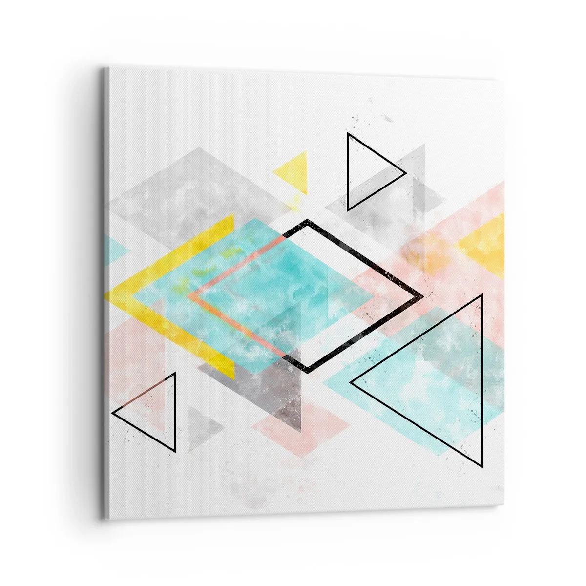 Canvastavla - Bild på duk - Geometriskt spel - 60x60 cm