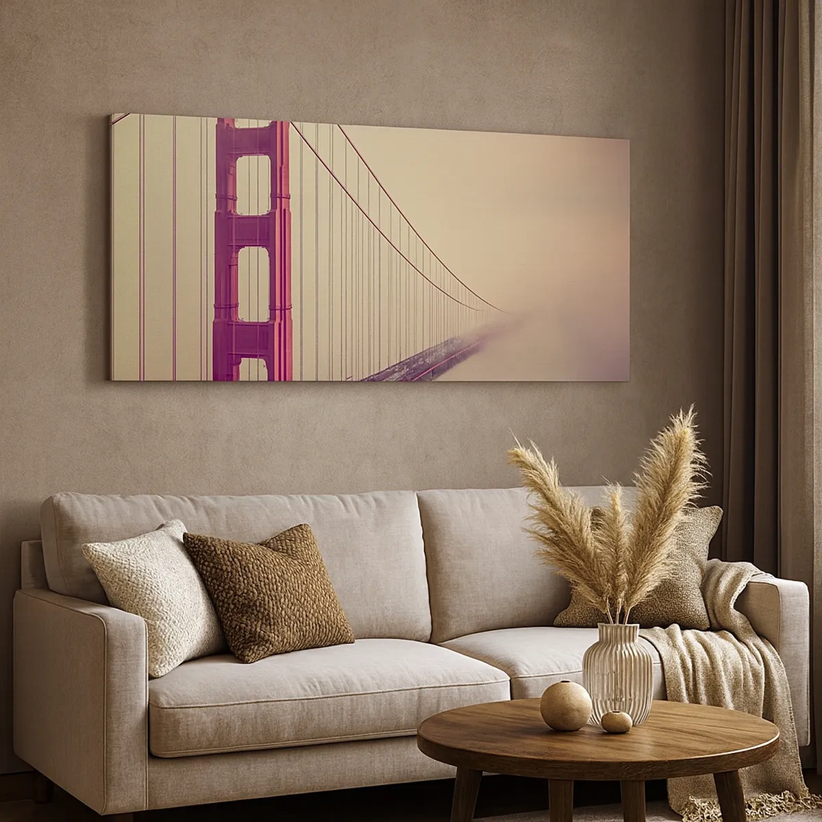 Canvastavla - Bild på duk - Mellan himlen och jorden - 30x30 cm