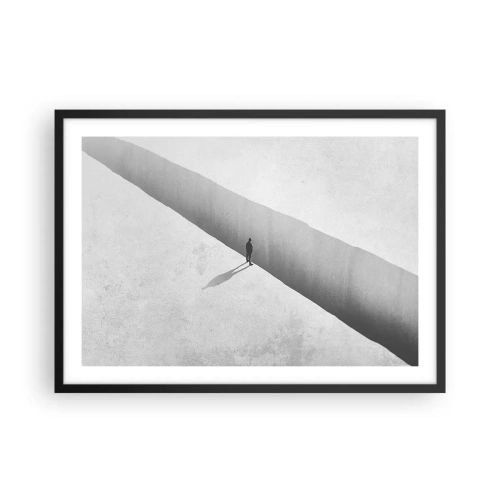 Affisch i svart ram - Tydligt mål - 70x50 cm