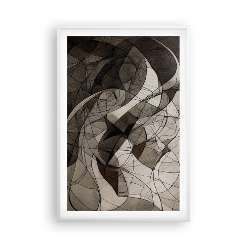 Affisch i vit ram - Cirkulation av jordens färger - 61x91 cm