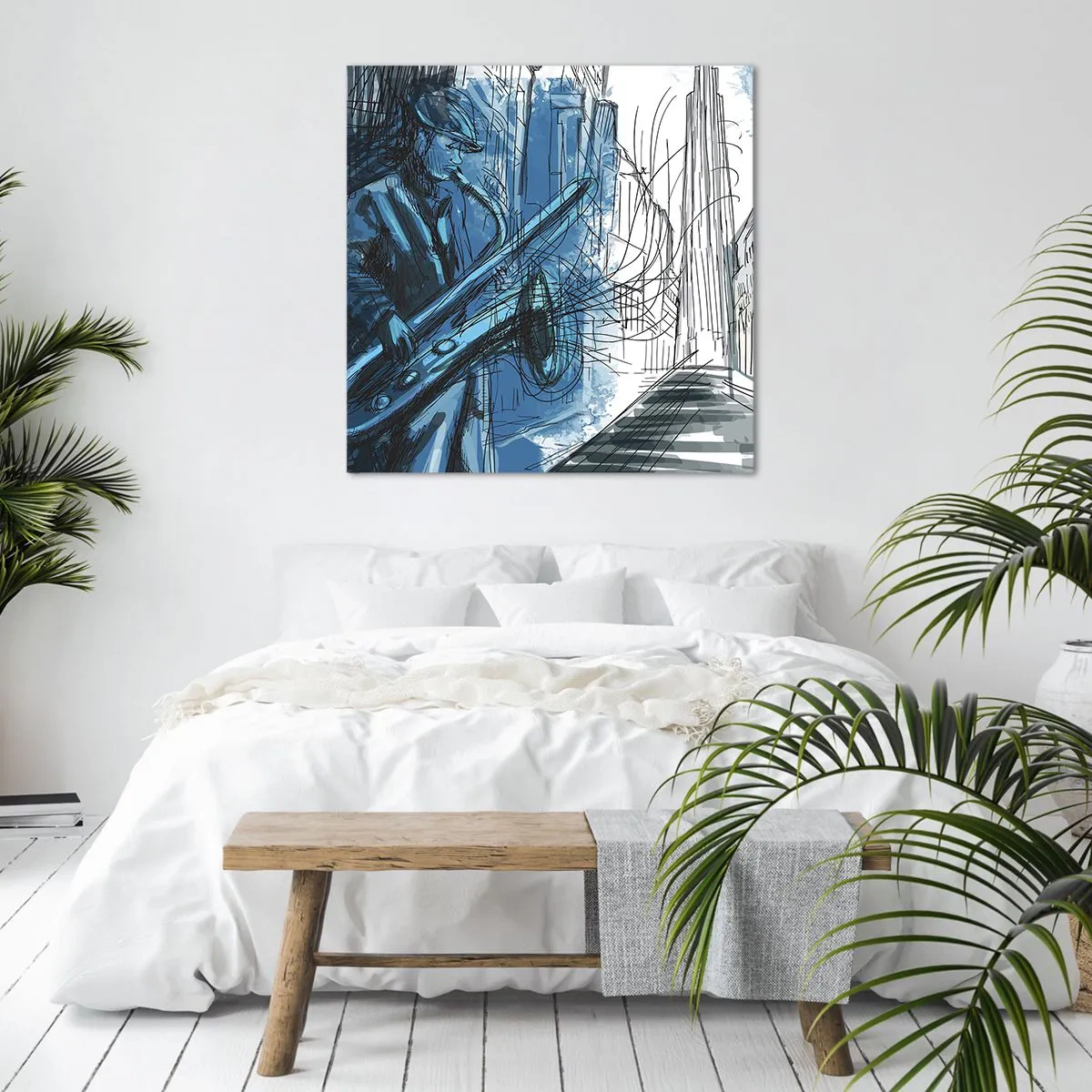 Canvastavla - Bild på duk - Stadsrapsodi - 30x30 cm