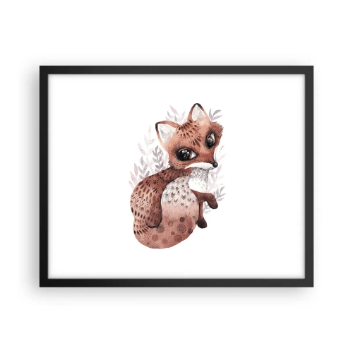 Affisch i svart ram - Bara älska - 50x40 cm