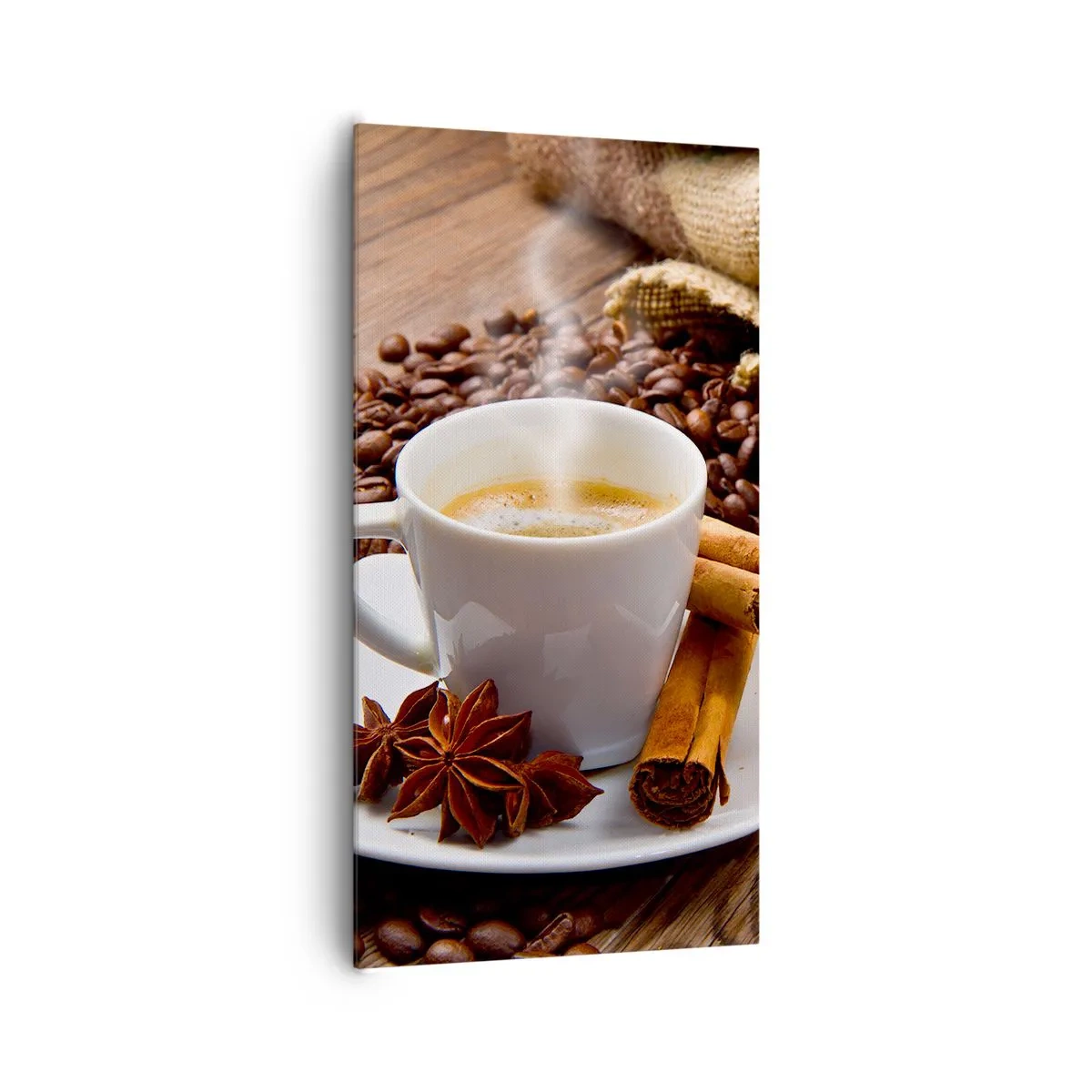 Canvastavla - Bild på duk - Rotsmak och -arom - 65x120 cm