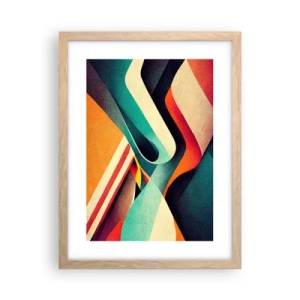 Affisch i ram av ljusek - Intensiv komposition - 30x40 cm