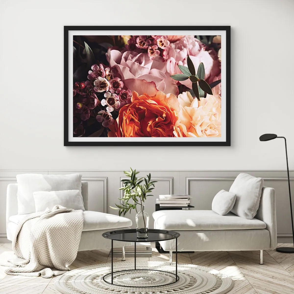 Affisch i svart ram - Omgärdade av skönhet - 91x61 cm