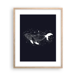 Affisch i ram av ljusek - I universumets hav - 40x50 cm