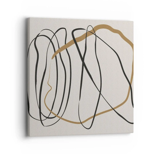 Canvastavla - Bild på duk - Komposition: besittande dans - 40x40 cm
