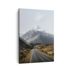 Canvastavla - Bild på duk - Väg till fjällens hjärta - 50x70 cm