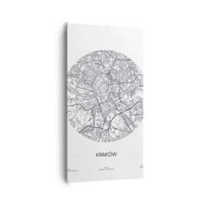 Canvastavla - Bild på duk - Krakóws anatomi - 65x120 cm