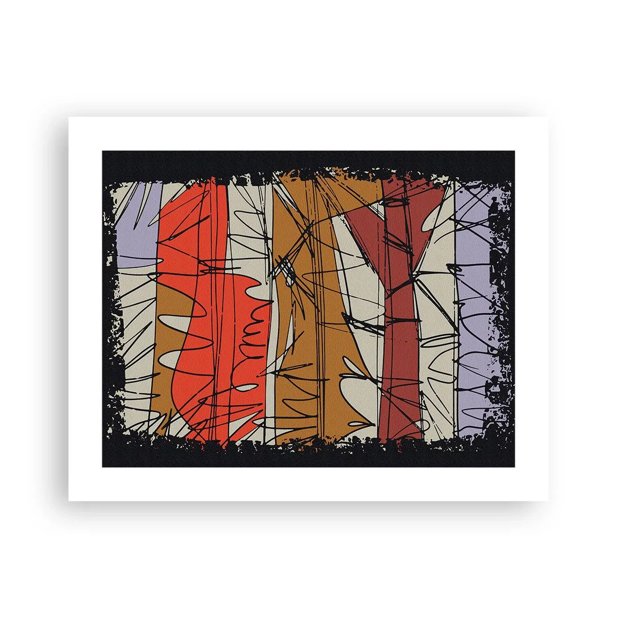 Affisch - Spontan komposition - 50x40 cm