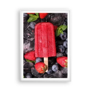 Affisch i vit ram - En smak av varm sommar - 70x100 cm