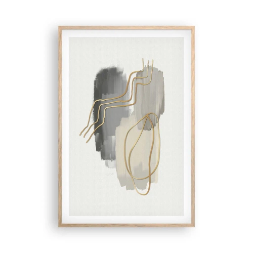 Affisch i ram av ljusek - Varaktighet och rörelse - 61x91 cm