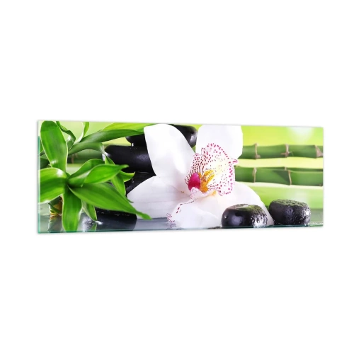 Glastavla - Bild på glas - Sval fräschhet - 90x30 cm