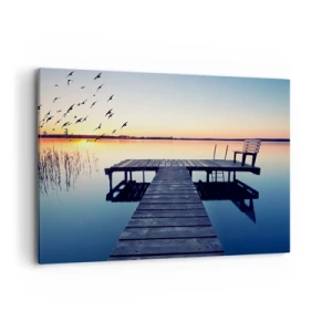 Canvastavla - Bild på duk - Det var en bra dag - 100x70 cm