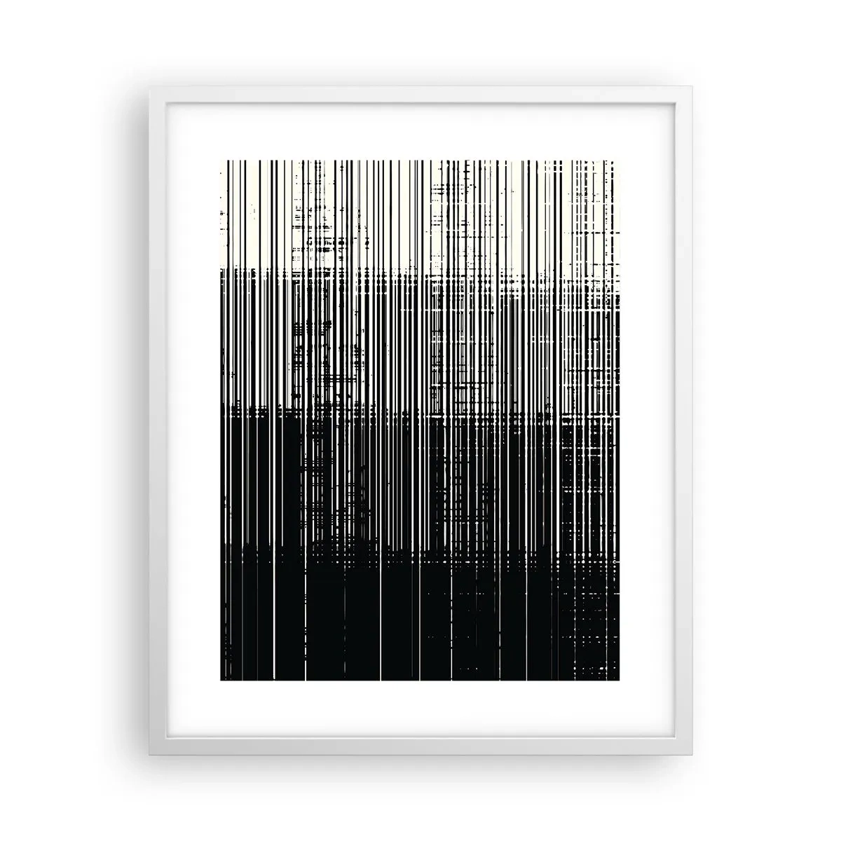 Affisch i vit ram - Vågor och vibrationer - 40x50 cm