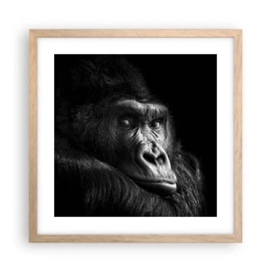 Affisch i ram av ljusek - Varför glor du? - 40x40 cm