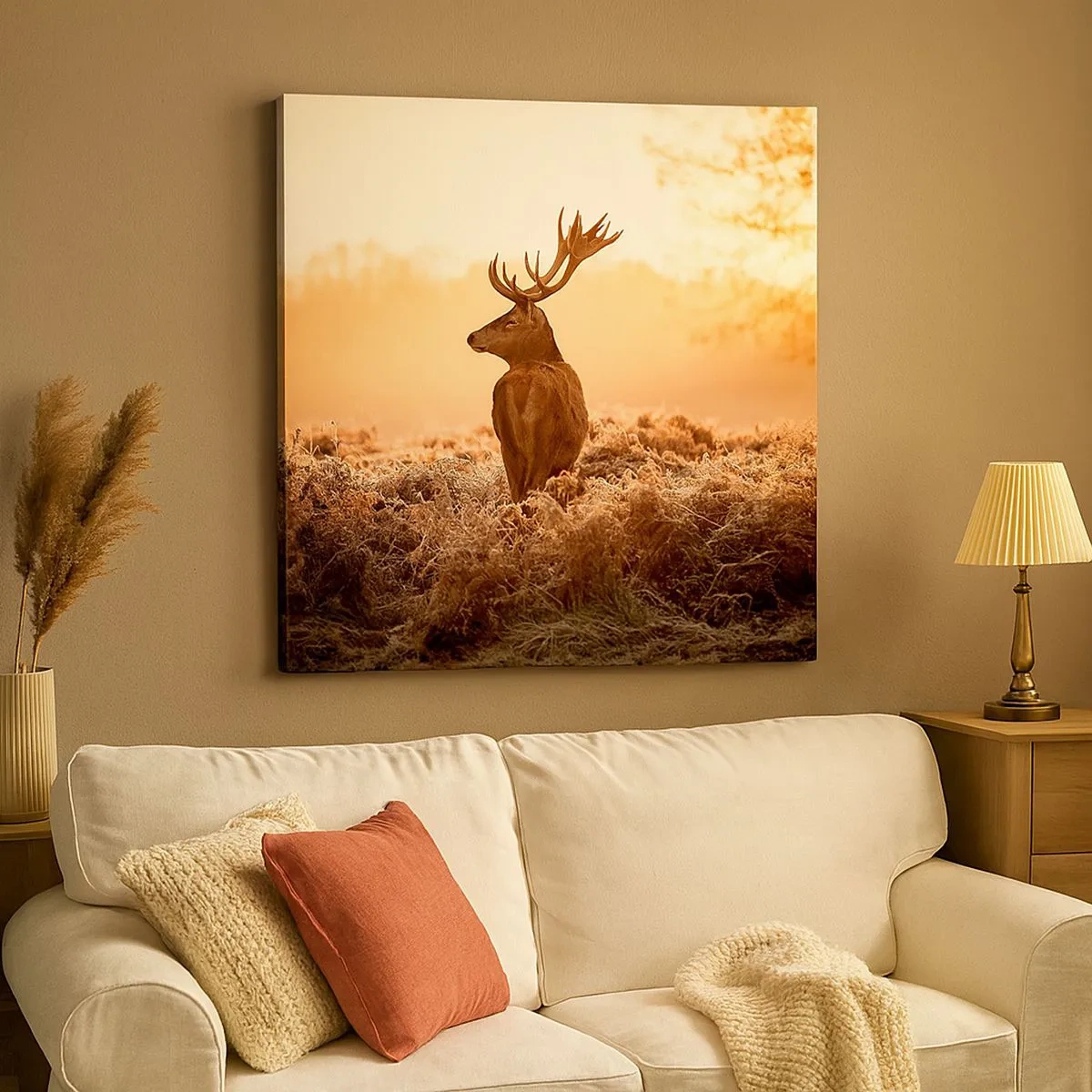 Canvastavla - Bild på duk - Herre på godset - 30x30 cm