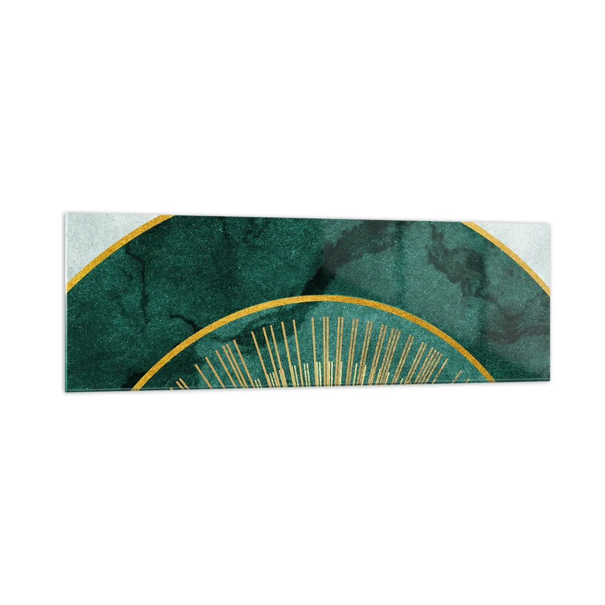 Glastavla - Bild på glas - Ett annorlunda solsystem - 160x50 cm