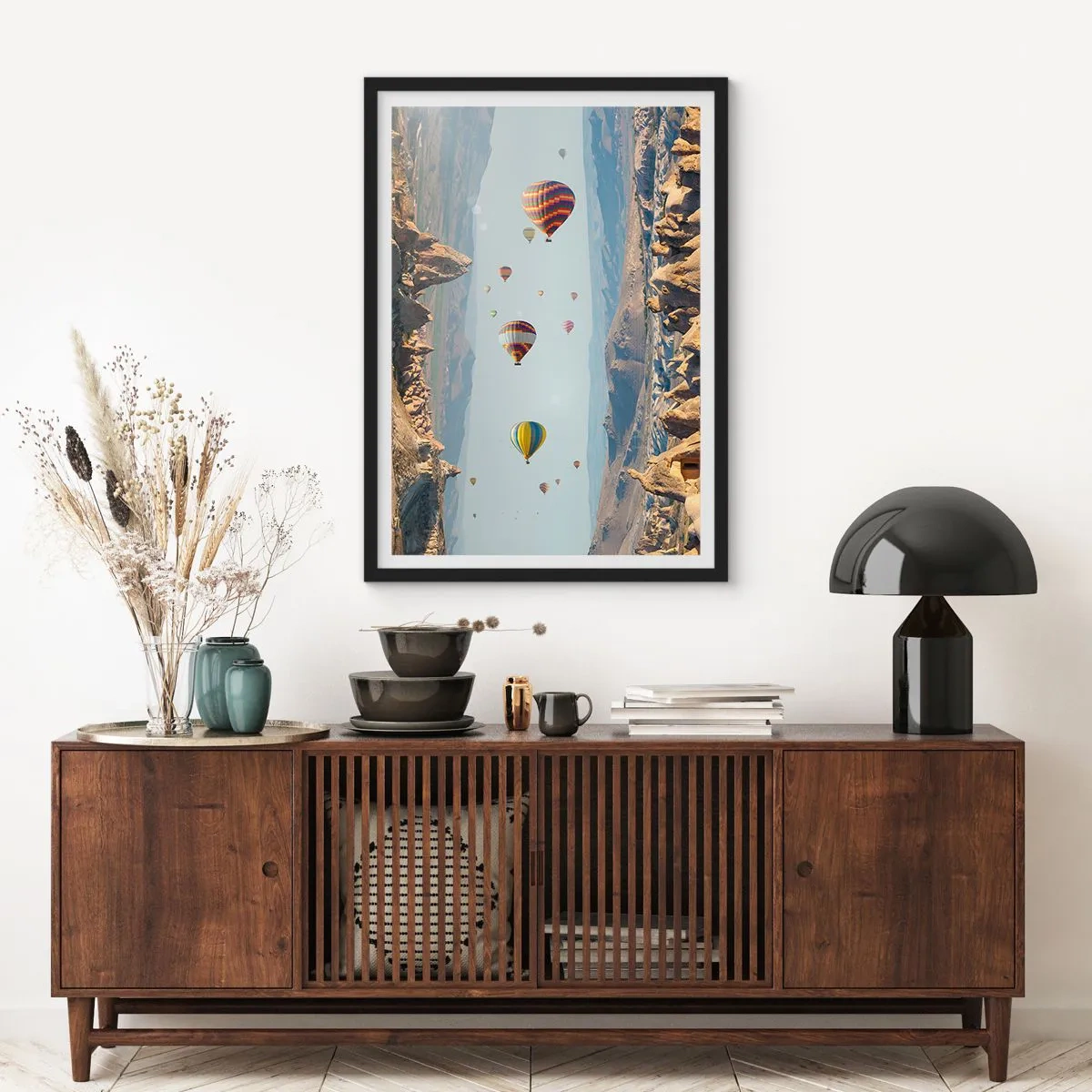 Affisch i svart ram - Här är allt möjligt - 61x91 cm