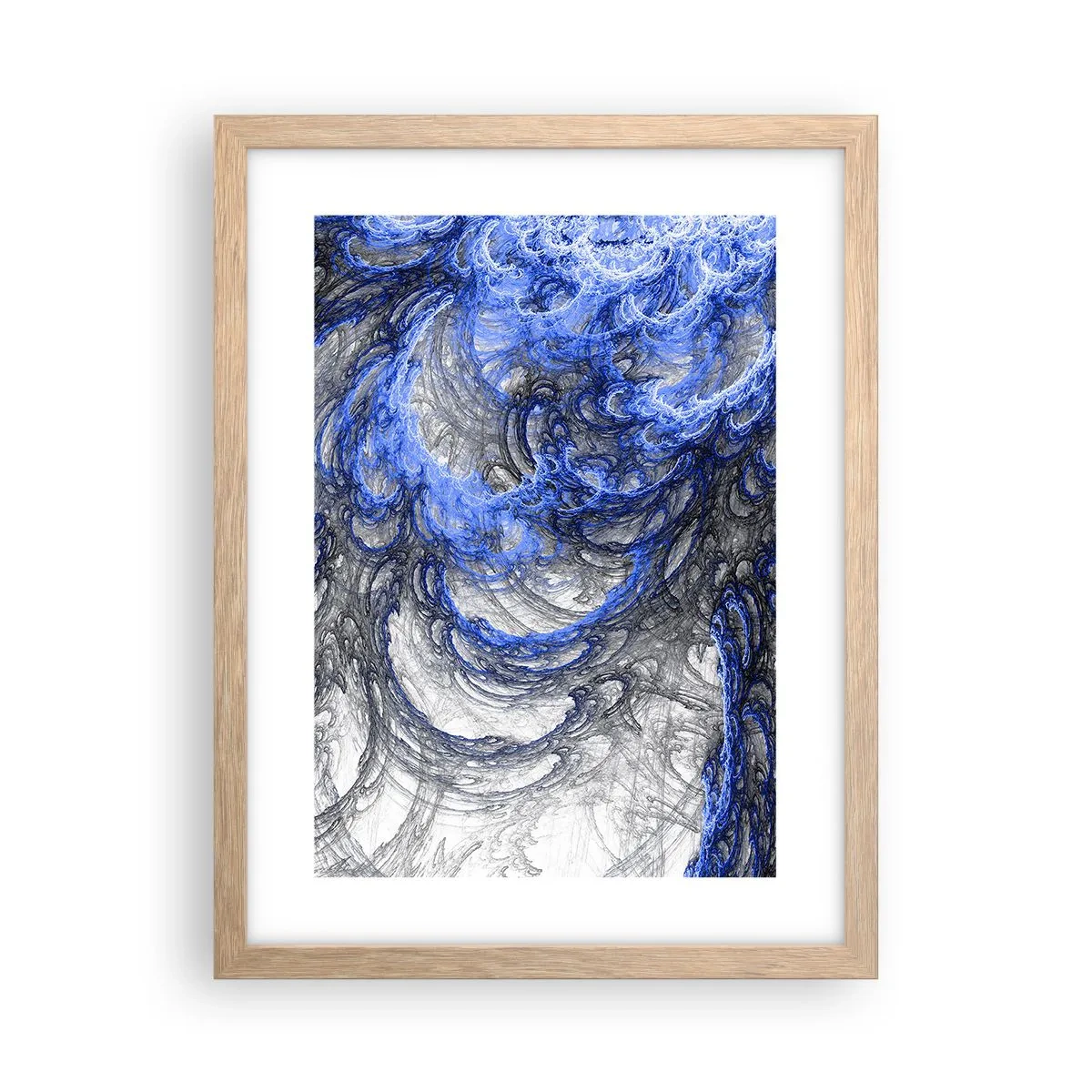 Affisch i ram av ljusek - Vågens födsel - 30x40 cm