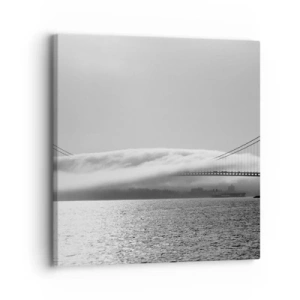 Canvastavla - Bild på duk - Passera Golden Gate - 30x30 cm