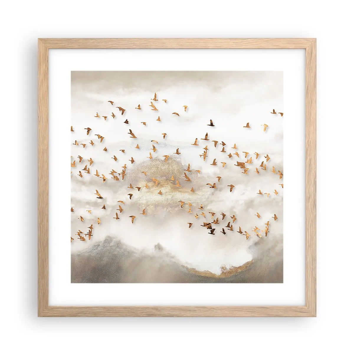 Affisch i ram av ljusek - Det är dags... - 40x40 cm