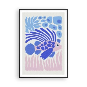 Affisch i svart ram - I sitt rätta miljö - 70x100 cm