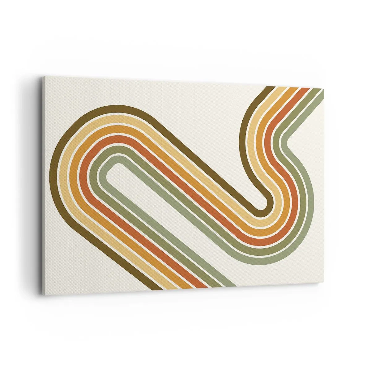 Canvastavla - Bild på duk - Zig-zack mot målet - 120x80 cm