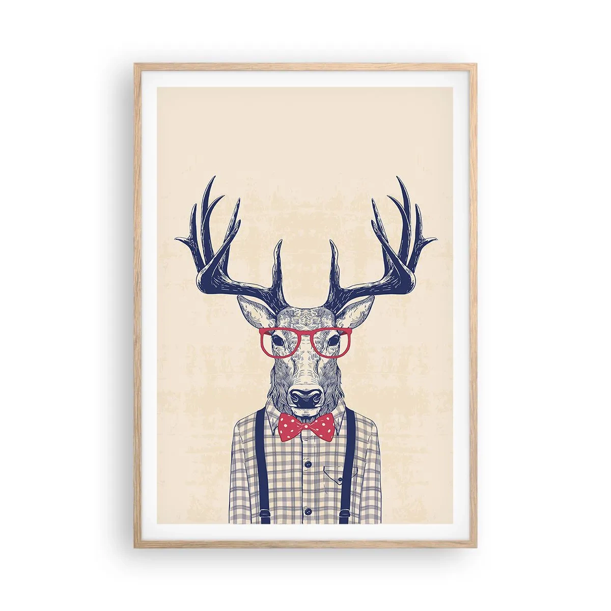 Affisch i ram av ljusek - Rolig extravagans - 70x100 cm