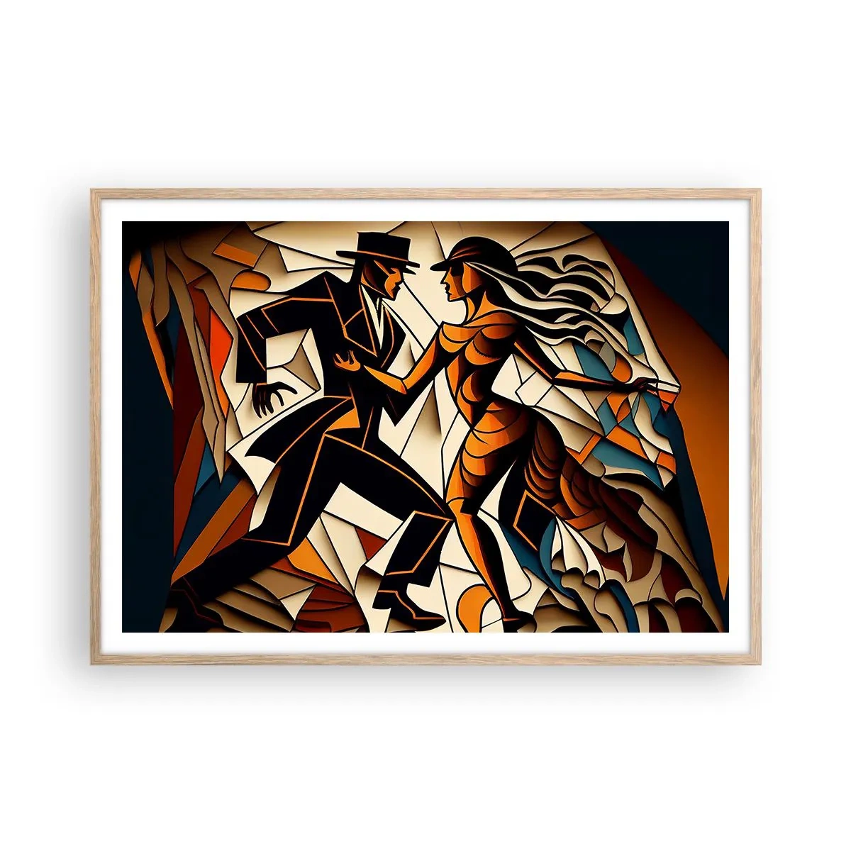 Affisch i ram av ljusek - Passionsdans - 100x70 cm