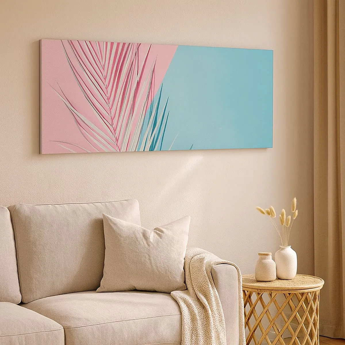 Canvastavla - Bild på duk - Tropisk impression - 100x40 cm