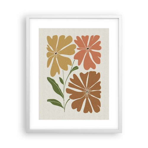 Affisch i vit ram - Natur och geometri - 40x50 cm