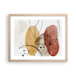 Affisch i ram av ljusek - Lätta och transparenta som luften - 50x40 cm