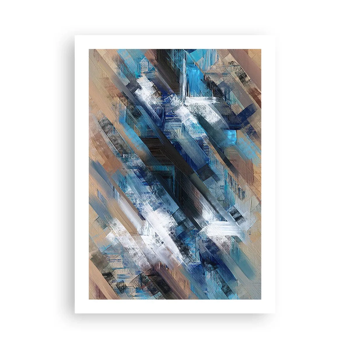 Affisch - På en blå sluttning - 50x70 cm