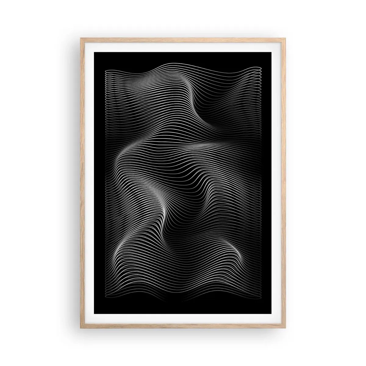 Affisch i ram av ljusek - Ljusets dans i rymden - 70x100 cm