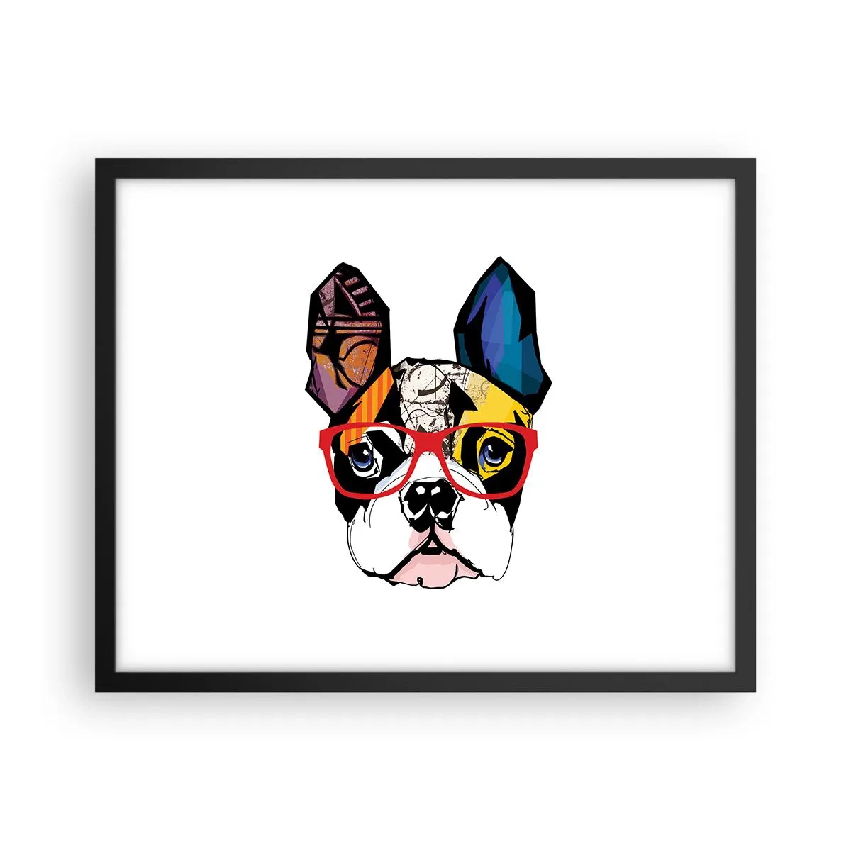 Affisch i svart ram - Intellektuell - 50x40 cm